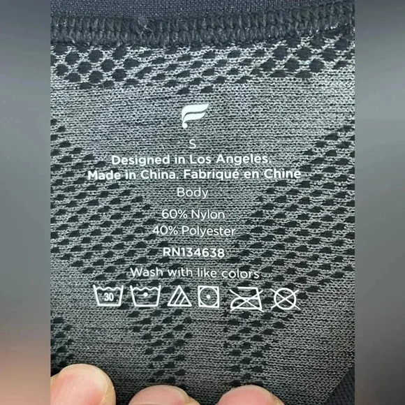 Fabletics The Training Day Black Short Sleeve Tee T-shirt Size S - Picture 6 of 13